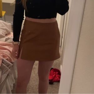 Alterd State brown leather skirt